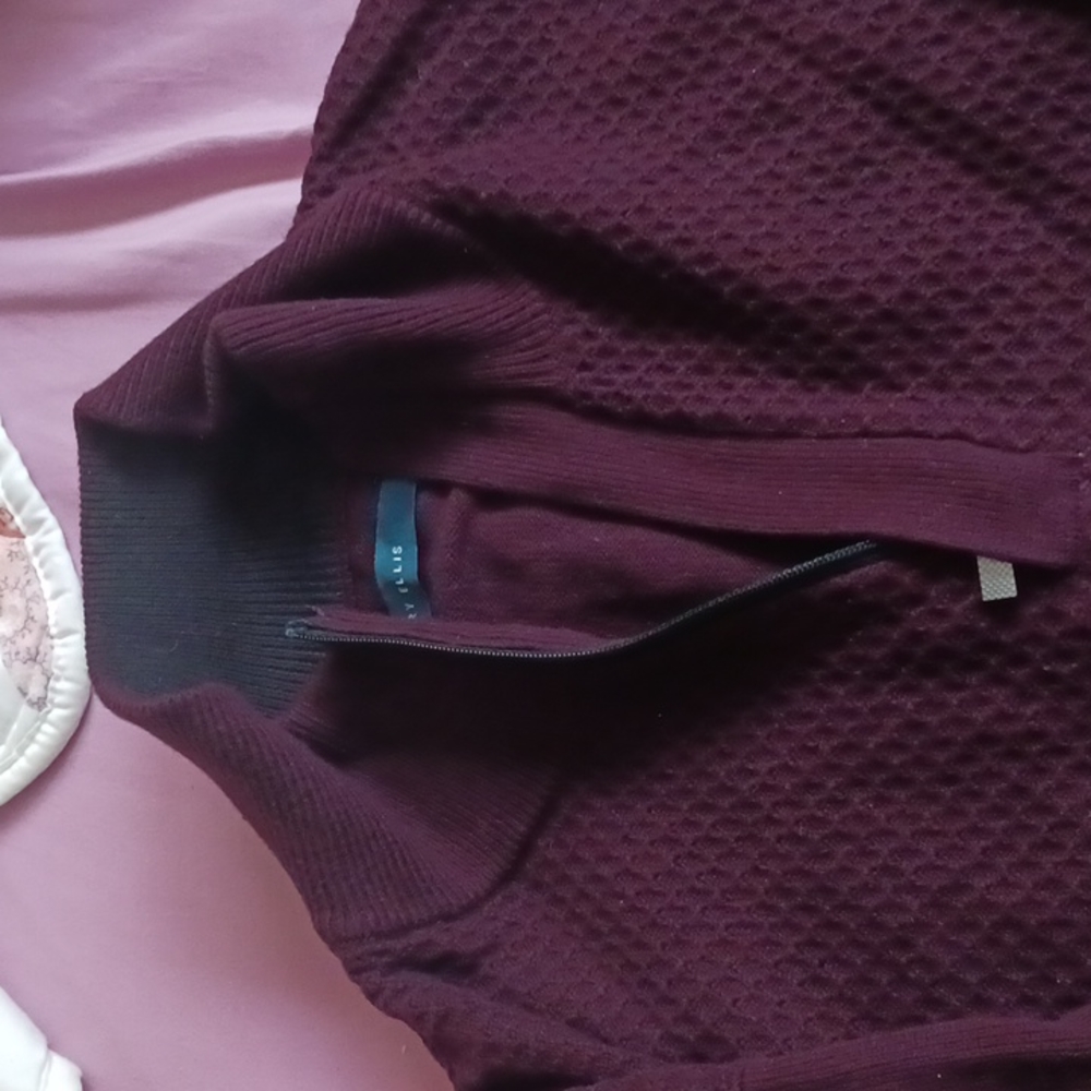 Long Sleeve Burgundy Sweater